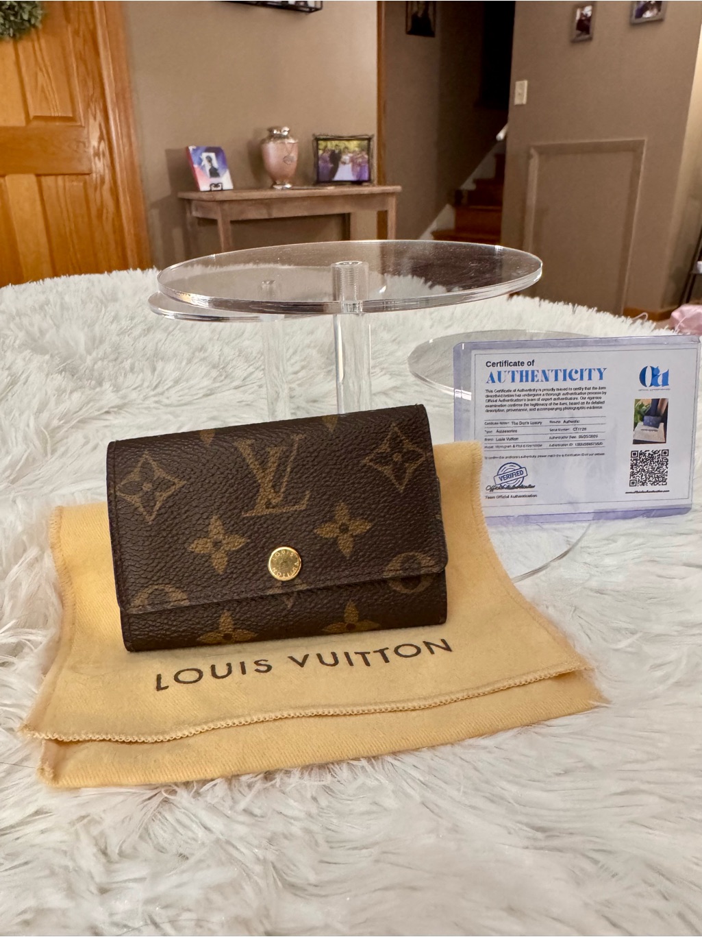 Louis Vuitton Brown Monogram Compact 6 Ring Key Holder